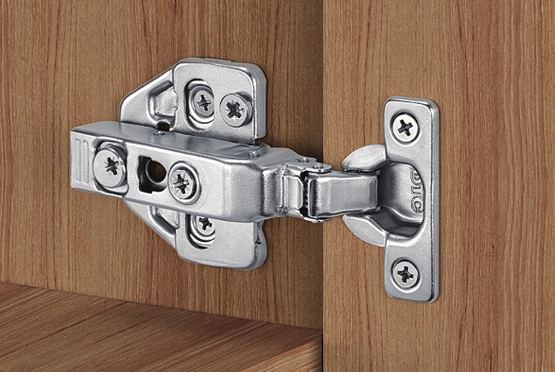 C80 Mini Hinges, Ø26mm cup 100° opening angle, Full overlay, Half overlay and Inset models